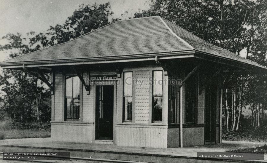 Postcard: Gray Gables station